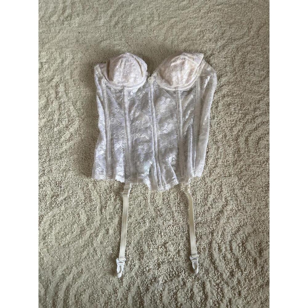 Elegant Lace Bustier Corset with Garter Straps